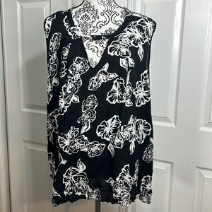 True Destiny Black White Flow Top 1X